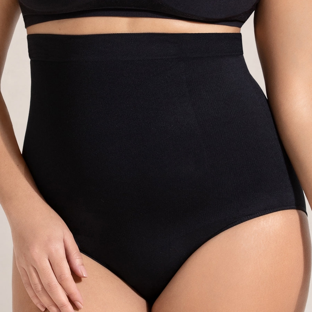 Shapermint Black High-Waist Seamless Shaping Brief